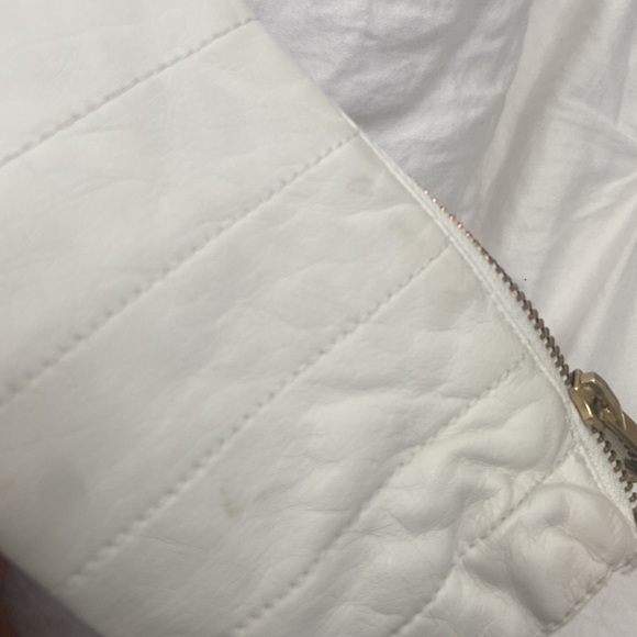 White Faux Leather Jacket - Picture 9 of 10